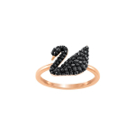 Swarovski Must Luik ICONIC SWAN elementidega s&otilde;rmus naiste mudel 5366585 must