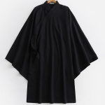 &Uuml;lem&otilde;&otilde;duline meeste linane kampsun Jaapani stiilis pikk hommikumantel Yukata Haori Harajuku Samurai kost&uuml;&uuml;m Streetwear M