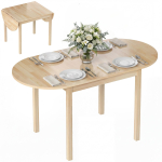 4-6 inimese puidust kokkupandava lauaga laud - naturaalse viimistlusega 140 x 70 x 75 cm looduslik