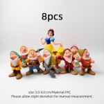 Lumivalgeke ja seitse p&ouml;ialpoissi Tegevuskujud Komplekt Kogutavad PVC M&auml;nguasjad Lastele F&auml;nnidele Peok&uuml;laliste Kingitused S&uuml;nnip&auml;evakingitused Dekoratsioon