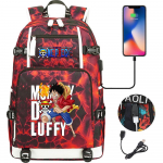 One Piece Luffy Prindiga Seljakott Teismelistele &Otilde;pilastele Suure Mahutavusega Vabaaja Reisi Kahe Rihmaga 48CMX30CMX15CM