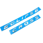ABS Auto Eesmise Kapoti Kleebis Embleem Dekoratiivne M&auml;rk Mitsubishi ECLIPSE CROSS Logoga S&otilde;iduki Saba Modifitseeritud Kleebis Tarvikud MQ9 punane