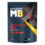 MuscleBlaze Super Gainer XXL pulber, Chocolate Bliss, 1 kg (2,2 naela)