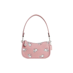 COACH X Suur Valge J&auml;nes, Koost&ouml;&ouml; Swinger Lehma Nahast Pochette, &Otilde;lakott, K&auml;ekott, &Otilde;lakott Naistele CK404-LHVVR One Size 1 gray