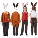 Alice Imedemaal Laste J&auml;nese Cosplay Kost&uuml;&uuml;m Lasteaia Draama Halloweeni J&auml;nese Lava Kost&uuml;&uuml;m 120 brown
