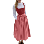 Naiste Vintage Retro Kleit Esinemiseks, T&ouml;&ouml;ks ja Oktoberfestiks XXXL oranž