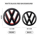 2 tk Autode Esiv&otilde;re M&auml;rk Pagasiruumi Embleem Kleebis VW Volkswagen Golf 6 golf6 2009-2013 MK6 jaoks