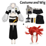 Anime GACHIAKUTA Riyo Cosplay T&auml;iskomplekt Kost&uuml;&uuml;m Halloweeni jaoks M valge