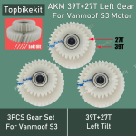 Vanmoof S3 mootori hammasrataste komplekt 39T 27T vasakp&ouml;&ouml;rde asendusnailonhammasrataste komplekt S3 AKM rummumootori jaoks 39Tx27T Left Tilt