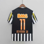 2012-13 Santos FC Koduv&auml;ljakuv&auml;line Kolmas S&auml;rk Neymar Jr 11 Retro Jalgpallis&auml;rk T&auml;iskasvanud L&uuml;hikeste Varrukatega Small gray