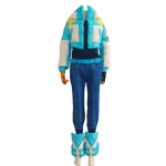 Anime Cosplay Meeste Naiste DMMD Aoba Seragaki Cosplay Kost&uuml;&uuml;m Halloweeni Jakk Mantel M&uuml;ts M&uuml;ts Talvine J&otilde;ulude Riietus L&Traditional Cultural Wear blue