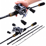 Baitcast Rod Reel Combo koos 2,1 m/2,4 m M Power Travel Casting &otilde;ngeritva ja 11+1BB Baitcaster rulliga 2.1m Rod with Right Reel
