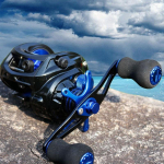 Baitcasting rullid 7.0:1 suure kiirusega &uuml;lisile s&uuml;siniku lohistamise vasak parempoolne landirull left hand must/sinine