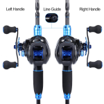 Baitcasting Reel 11+1 BB 7,0:1 &uuml;lekandesuhe magevee merevee s&ouml;&ouml;tmisrull Baitcasting p&uuml;&uuml;givarustus Right Hand