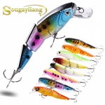 P&uuml;&uuml;gilant 13,5 cm Kolmeosaline k&otilde;va s&ouml;&ouml;t Topwater Ujuv Popperi konksud S&ouml;&ouml;t Bass CrankBait 8Pcs