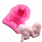 Silikoonvorm 3D beebivormid Fondant &scaron;okolaadikommivorm koogi kaunistamine saiakeste k&uuml;psetust&ouml;&ouml;riistad A roosa
