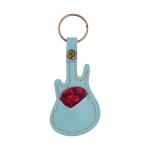 Nahast kitarrikokkude hoidikkott Kitarri kuju v&otilde;tmehoidjaga 5 tk tselluloidkitarri kirkad Keelpillide tarvikud