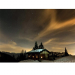 Teemanttikandid Maalimine Ristpistekomplektid Seinamosaiik Lumi Puitmaja Kodukaunistuse kingitus 20X30CM