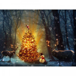 Teemantmaali multifilm j&otilde;ulupuu hirve kivimaaling tapeet 5D j&otilde;ulukaunistused 20X30CM