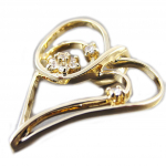 Les Tr&eacute;sors De Lily [G1695] &ndash; kullatud ripats  Love Celebration valge