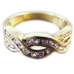 Bague Plaqu&eacute; Or 'D&eacute;esse' 54 kuld