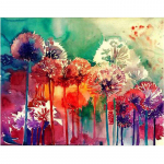 5D Teemantmaal Eigen Foto Teemanttikandid Akvarell V&otilde;ililled 20X30CM