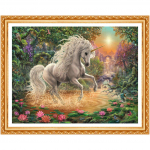 Teemantmaaling ristpistes &uuml;kssarvik m&auml;ngu vesi 5d teemanttikandid t&auml;isringi teemantpildid 20X30CM