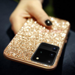 Glitter pinnakattega Samsung Galaxy A51 A71 A50 A70 A30 A40 A20 A10 A10E A20E A60 A80 A90 pehme kate Samsung Galaxy A51 kuld