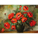 5D DIY Diamond Painting pojengi lill Teemanttikandid Teemant Kodukaunistus 20X30CM