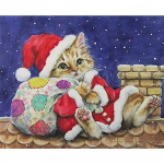 5D Teemantmaali J&otilde;ulud isetehtud loomade teemanttikandid Kasside sisekujundus koju 20X30CM