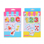 2 tk T&auml;hestiku m&auml;lukaart Harivad inglise keele laste numbrid 2pcs