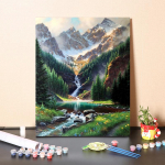 DIY maalimine numbrite j&auml;rgi Digitaalne &otilde;limaal Hobid Numbrid &Otilde;limaal &Otilde;limaal Kodukaunistus Kujutav kunst Numbrite maalimine 40x50cm no frame