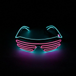 Neoon Party EL Prillid Pimedas helendavad LED P&auml;ikeseprillid Helendavad Prillid Reivi kost&uuml;&uuml;mid Peo DJ P&auml;ikeseprillid S&uuml;nnip&auml;evapeo kaunistus