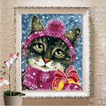 T&auml;isruudukujuline teemantmaal 5d j&otilde;ulupuu k&auml;sitsi valmistatud kingitus DIY teemanttikandid maja n&auml;put&ouml;&ouml; kodukaunistus Full Round (20X30CM)