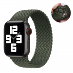 VAORLO kangast punutud soolosilmus nailonrihm Apple Watch SE 6 Band 44mm 40mm 38mm 42mm elastne k&auml;ev&otilde;ru iWatchi seeria jaoks 5 4 3 2 1 38/40mm-S must