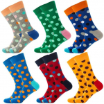 6 paari /Komplekt Sokid Mehed Naised &Otilde;limaal Disain Puuvillased Sokid Isikup&auml;ra Kunst Seinapilt Harajuku Rula Naine Naljakad sokid Naine One Size
