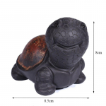 Vintage keraamiline k&auml;sitsi valmistatud kilpkonnatee Lemmiklooma lilla savi kontorilaua bonsai mini armas kilpkonna ornament looma kujukeste kodukaunistus