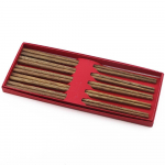 Korduvkasutatavad 5 paari k&auml;sitsi valmistatud naturaalsest puidust s&ouml;&ouml;gipulgad Sushi Food P&otilde;letusvastased s&ouml;&ouml;gipulgad Mitmev&auml;rvilised puidust s&ouml;&ouml;gipulgad Hotelli lauan&otilde;ud