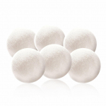 6 tk 7cm villapallid riidekuivati ​​pesu keskkonnas&otilde;bralik pehmendaja niiskuse eemaldamine, kuivatamine v&auml;heneb 6pcs valge