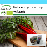 SAFLAX - Kingikomplekt - Orgaaniline - &Scaron;veitsi mangold - Rabarber - 50 seemet - Koos kinkekarbi, kaardi, etiketi ja potisubstraadiga - Beta vulgaris