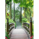 HUACAN 5D Teemantmaal Maastikupuu Teemanttikandid Metsatee n&auml;put&ouml;&ouml;ks ja k&auml;sit&ouml;&ouml;ks Mosaiiksilla s&uuml;giskaunistused Full Square 20*30 cm