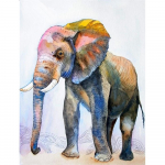 DIY 3D teemantmaaling loomade elevant tikandid ristpistes k&auml;sit&ouml;&ouml; kodukaunistus Full Round 20x25CM