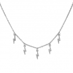 ANENJERY kuupmeetrist tsirkoonist geomeetriline laineline ripats, tutiga kaelakee, naissoost 18K kullatud h&otilde;betatud vasest kaelav&otilde;ru kett 40cm add 5cm kuld