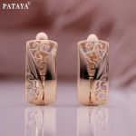 PATAYA Rose Gold Color ristk&uuml;likukujulised k&otilde;rvar&otilde;ngad &Otilde;&otilde;nes Itaalia k&auml;sit&ouml;&ouml; klassikalised k&otilde;rvar&otilde;ngad