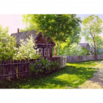 5D DIY teemantmaal maastik kivipilt t&auml;isring teemanttikandid maastik mosaiik ristpistes kodukaunistus Full Round 20x30CM