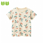 Lapsed T&uuml;drukud Cherry K&otilde;ik puuvillased l&uuml;hikeste varrukatega T-s&auml;rk Beebi multifilmi riided 100cm