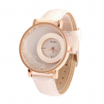 Naljakas k&auml;ekell, kiirliiva kivist kujundatud &uuml;mmargune sihverplaadiga reguleeritav kunstnahast rihmaga analoogkvartsist spetsiaalsed naiste k&auml;ekellad valge