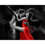 5D DIY Teemantmaaling Multifilm Paar Teemanttikandid T&auml;ismosaiigikomplektid Ristpistes Kodukaunistus K&auml;sitsi valmistatud kingitused Round 20x30cm