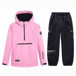 Uus Skiwear kapuuts Meeste ja naiste lumelaua suusakapuuts Tuulekindel soe suusajope p&uuml;kste komplekt XL