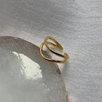 ANENJERY v&auml;rvilised ehted Kahekordse kumera joonega avatud s&otilde;rmes&otilde;rmus naistele s&otilde;rmuspeokingitused onesize kuld